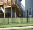 AFC Iowa City - Custom Iron Gate Fencing,1200 4' alternating pickets with balss and quadflares