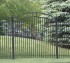 AFC Iowa City - Custom Iron Gate Fencing, 1212 Overscallop panel with rings