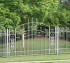 AFC Iowa City - Custom Iron Gate Fencing, 1214 Overscallop panel with scroll work