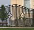 AFC Iowa City - Custom Gates, 1304 Estate gate with diamonds