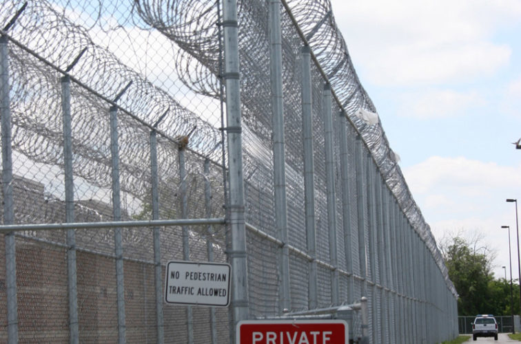 AFC Iowa City - High Security Fencing, 2103 Correctional fence with Concertina wire