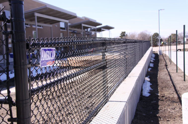 AFC Iowa City - Chain Link Fencing, Black Vinyl Chain Link Track Fence
