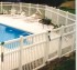 AFC Iowa City - Vinyl Fencing, Pool Style Picket with 3 rails 583