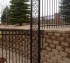 AFC Iowa City - Custom Iron Gate Fencing, Retaining Wall Transition AFC, SD